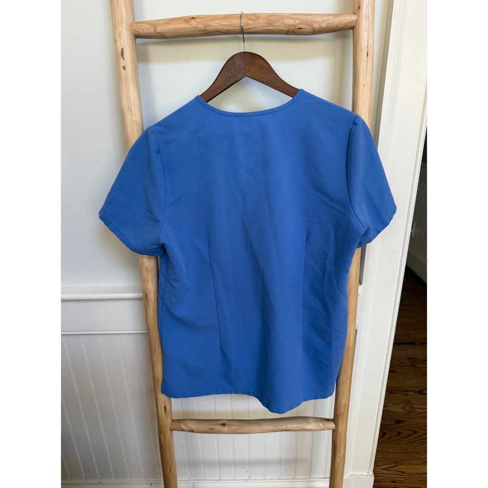 FIGS Technical Collection Womens Scrub Set Blue V-Neck Top Medium Jogger Pants S - Picture 5 of 11